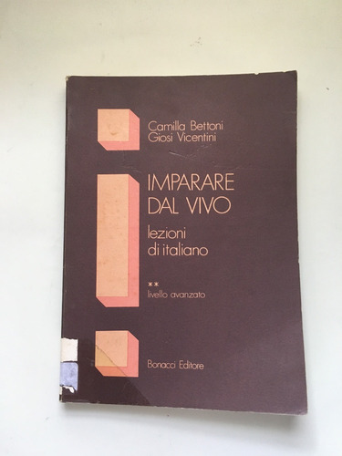 Livro Imparare Dal Vivo Camilla Ed Bonacci D873