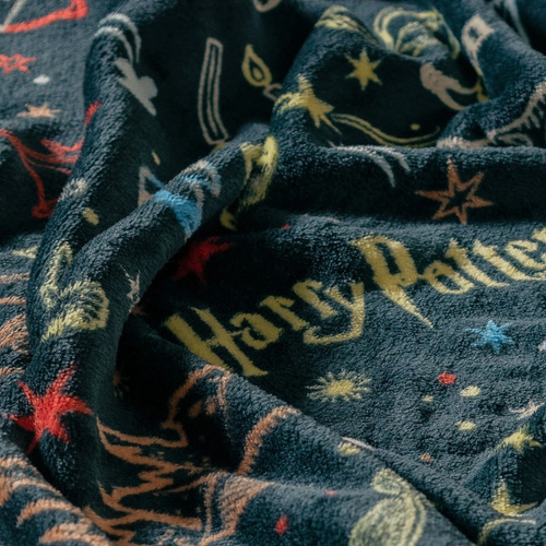 Wizarding World Harry Potter Frazada Cobija Snitch Dorada