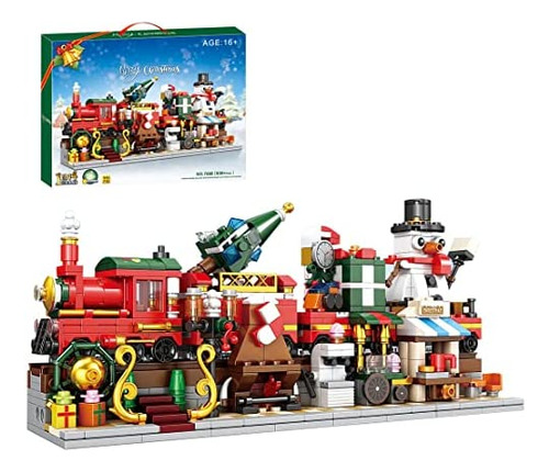 Runsun Christmas Train Building Building Ornaments Toys, Chr