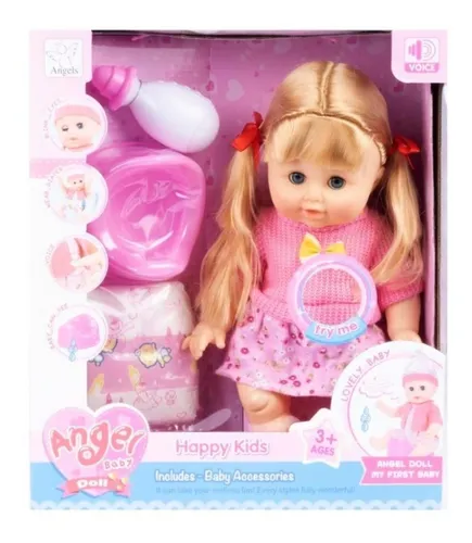 Mu eca Lovely Baby Con Accesorios ngel Baby Cuotas sin inter s