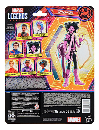 Marvel Legends Series Figura De Acción De Spider-punk
