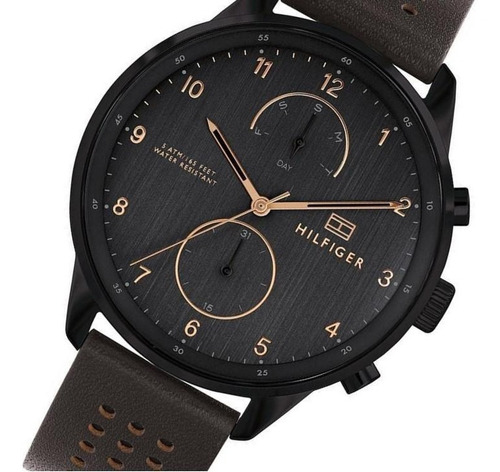 Relógio Tommy Hilfiger Masculino Couro Pronta Entrega