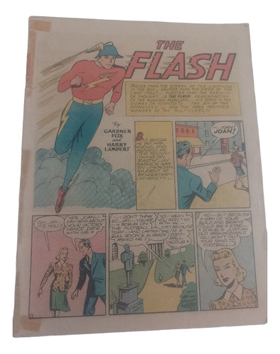 Comics Flash Treasury-tamaño 10 X 13 1975 Reimpresión De 194