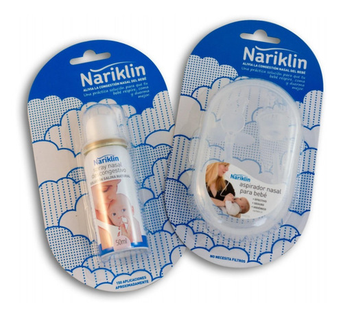 Pack Nariklin, 1 Aspirador Nasal + 1 Spray Descongestivo 