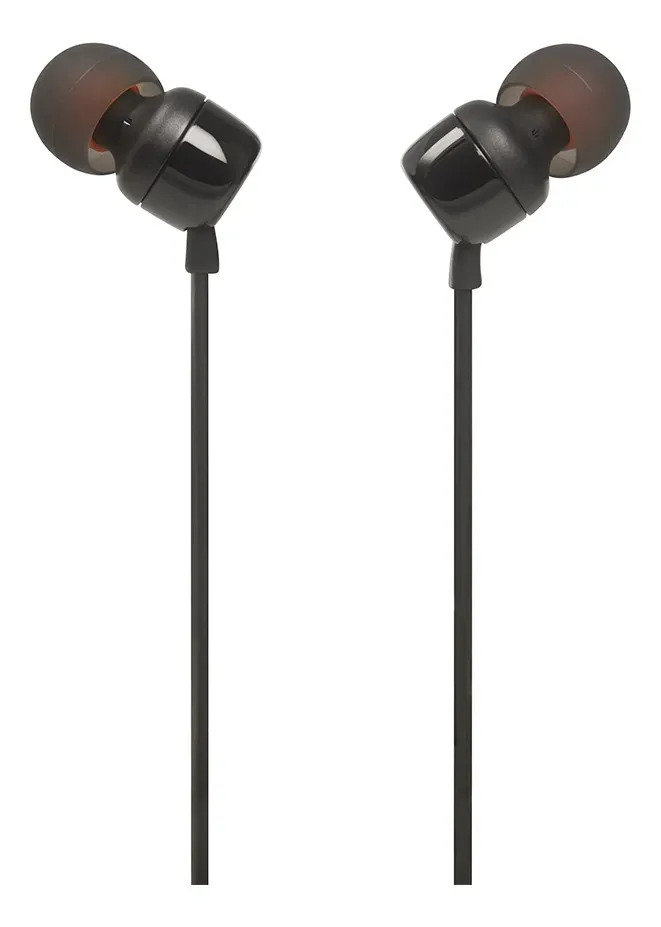 Fone De Ouvido Tune 110 Intra-Auricular Com Fio Preto JBL