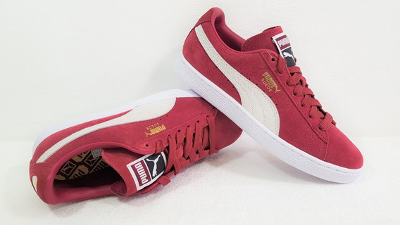 puma suede vermelho feminino