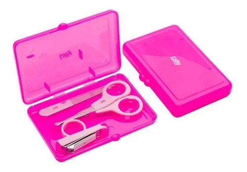 Kit Manicure Rosa Com 3 Acessórios Lolly 7320-01-rs