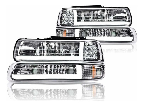 Faros Delanteros Led Silverado / Cheyenne / Tahoe 1999-2002