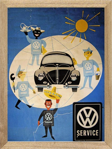 Volkswagen Service Cuadro,poster,publicidad  C213