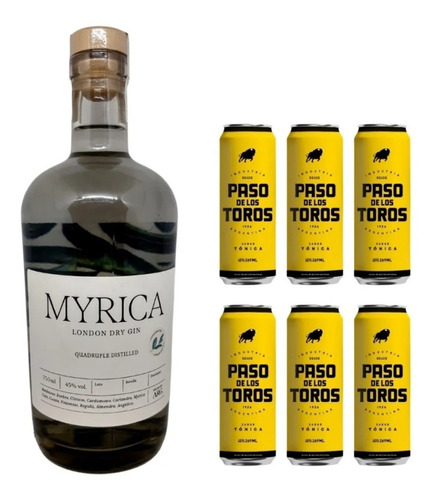 Gin Myrika Artesanal 750ml. + 6 Tónicas Paso De Los Toros