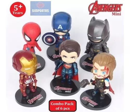 Muñecos Avengers colección 6 juguetes