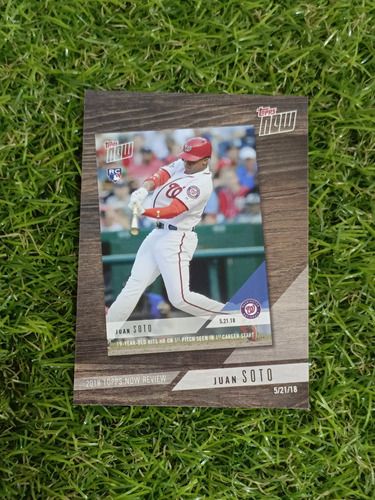 Cv Juan Soto 2019 Topps '18 Topps Now Review