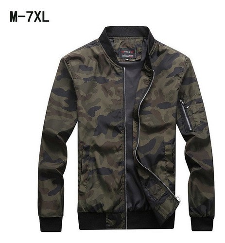 Chamarra Bomber Para Hombre Abrigo Deportivo Casual