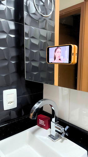 Funda genérica con ventosa para iPhone, soporte con ventosa blanca con diseño liso de 1 unidad
