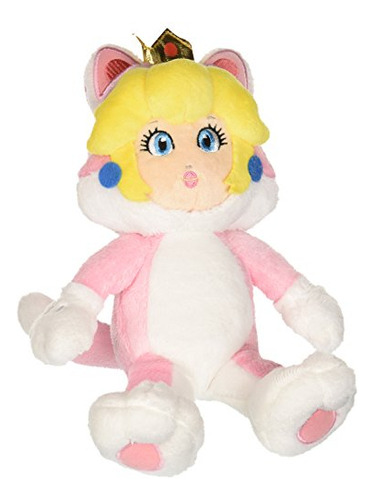 Little Buddy Super Mario Neko Cat Peach Plush, 10 Rqna0