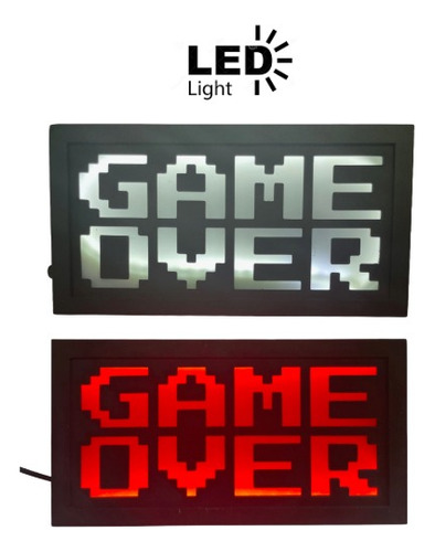 Lampara Led Game Over