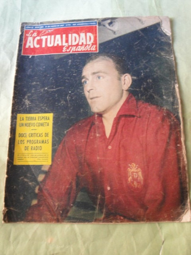 Revista La Actualidad Di Stefano Real Madrid Año 1957