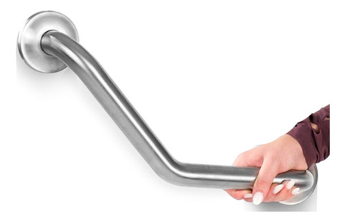 Soporte Pasamanos Agarradera Baño Discapacitados Acero Inox Satin