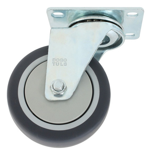 Rodaja De Hule Termoplástico Gris Gir Con Placa De 3