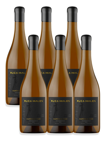 Ruca Malen Vino Chardonnay Capítulo Tres 750ml Caja X6u