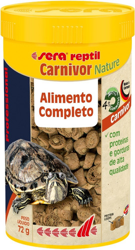 Racao Sera Reptil Professional Carnivor Nature 72g