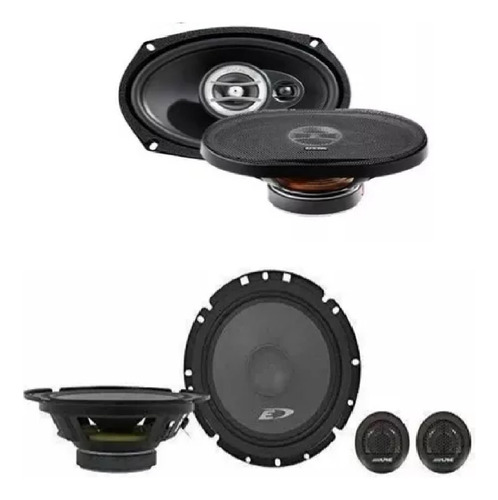 Par Bocinas Focal Rcx-690 6x9+set De Medios Sxe-1751s 