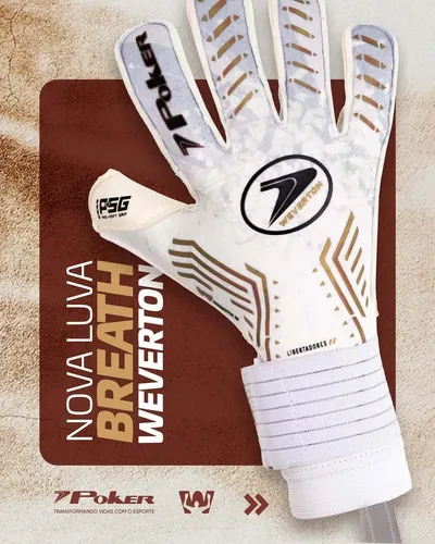 Luva De Goleiro Profissional Poker Breath Weverton 01154 Cor