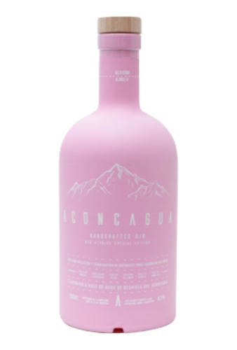 Gin Aconcagua Rosa Red Berries Handcrafted 8 Botánicos 750ml