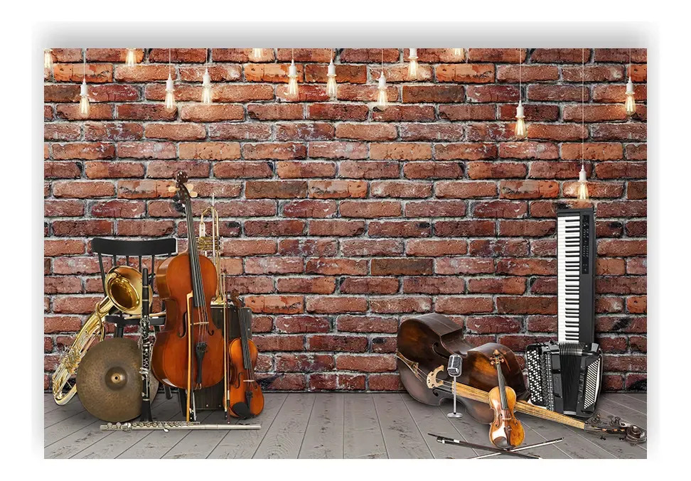 Fundo Fotográfico 2,60x1,75 - Instrumentos Musicais 013