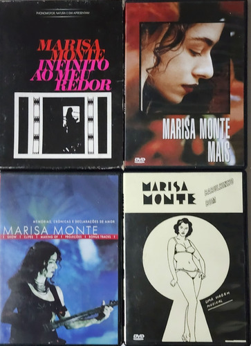 Dvd Coleção Marisa Monte 4 Dvds Originais