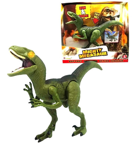 Dinosaurio Velociraptor Juguete Se Mueve Luz Sonido Jurasico