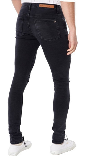 Jean Hombre Bensimon Ramones Destroyer Roto Negro Chupin