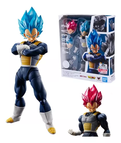 Boneco Goku Ssj Deus Blue Dragon Ball Super sh Figuarts Articulado