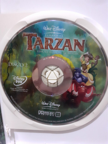 Dvd Filme Infantil T A R Z A N Vida Selvagem R. Animal (Usado)