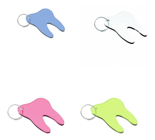 Chaveiro Kids Decorativo Agir Tema Dente Sortido 100 Unida