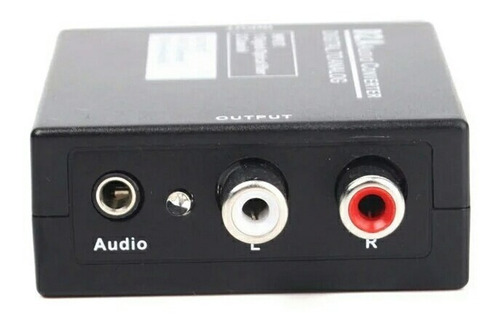 Convertidor De Audio Toslink Y Coaxial A Rca Y 3.5 Mm+envio