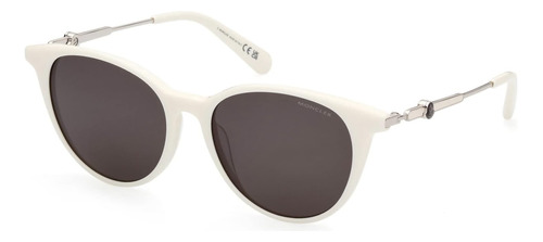 Gafas De Sol Moncler Ml 0226 -f 21d Shiny Cream White, Smoke