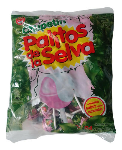 Chupetín Palito De La Selva Bolsa 432grs 