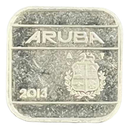 Aruba - 50 Cents - Año 2013 - Km #4 - Cuadrada  