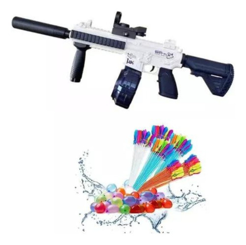 Lanzador De Agua M416 Tambor Automatica+ Globos De Agua 111 