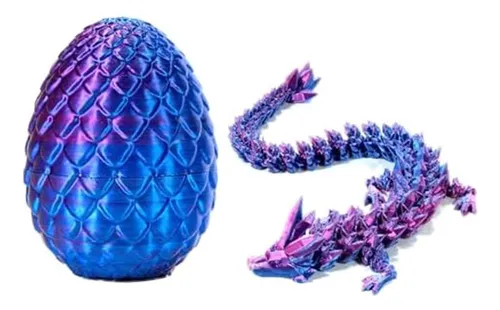 Dragón En Huevo Impreso En 3d, Dragon Crystal Dr Totalmente