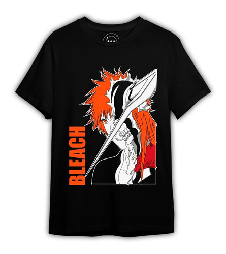 Polera Bleach Ichigo Vasto Lorde 100% Algodón Vinilo Textil