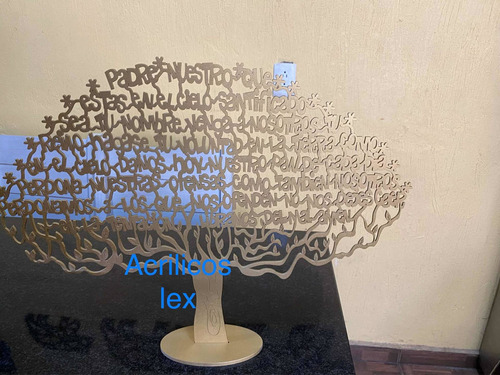 Árbol De Mdf Con Oración