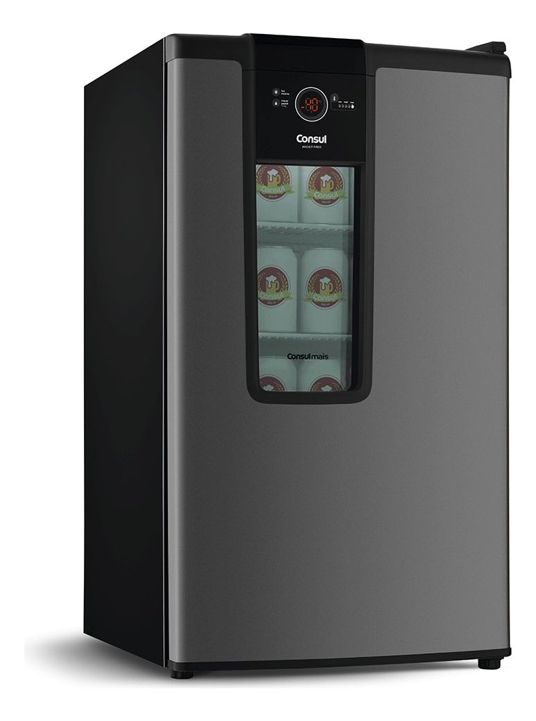 Cervejeira Controle Temperatura Consul Czd12at Cor Titanium