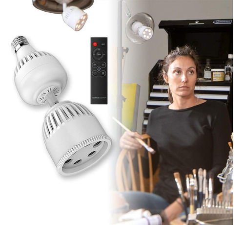 Foco Led Art Studio Con Control Remoto Y 11 Ajustes De Tempe