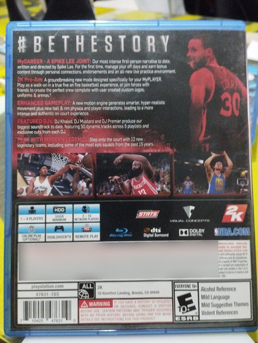 Nba 2k16 Ps4 Mídia Física Original (Usado)