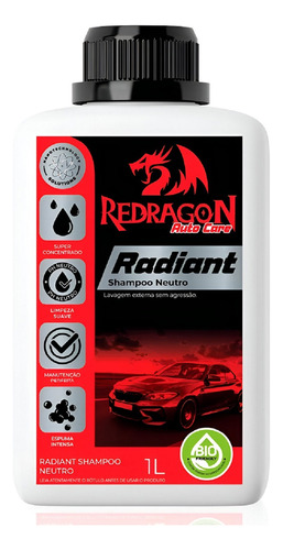 Shampoo Neutro Redragon Auto Care Radiant 1l