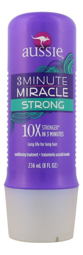  Creme de tratamento Aussie 3 Minute Miracle Strong de 236mL