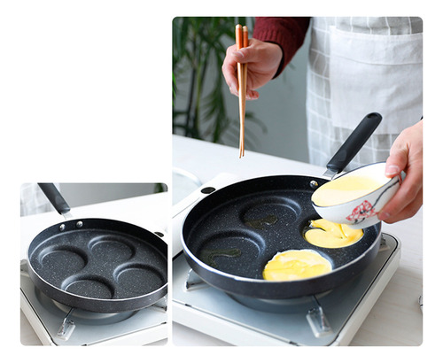 Sartén Multifuncional Para 4 Huevos
