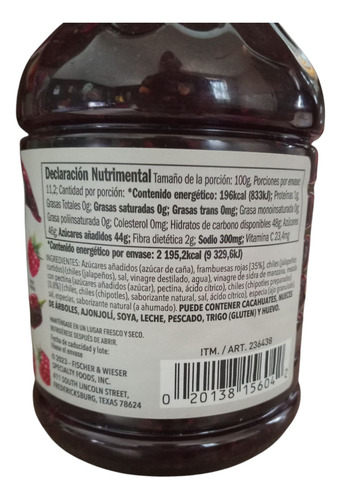 Salsa De Frambuesa Asaza Y Chipotle